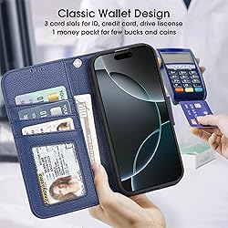 Arae Compatible with iPhone 16 Pro Case Wallet with