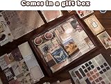 Draupnir Vintage Scrapbook Kit 346pcs A6 Notebook Journal Supplies view 6