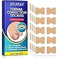 Ingrown Toenail Corrector Patch, 100PCS Ingrown Toenail Corrector Strips, Toenail Correction Patches, Ingrown Toenail Treatment Tool Foot Care, No-Glue Toenail Correction Stickers