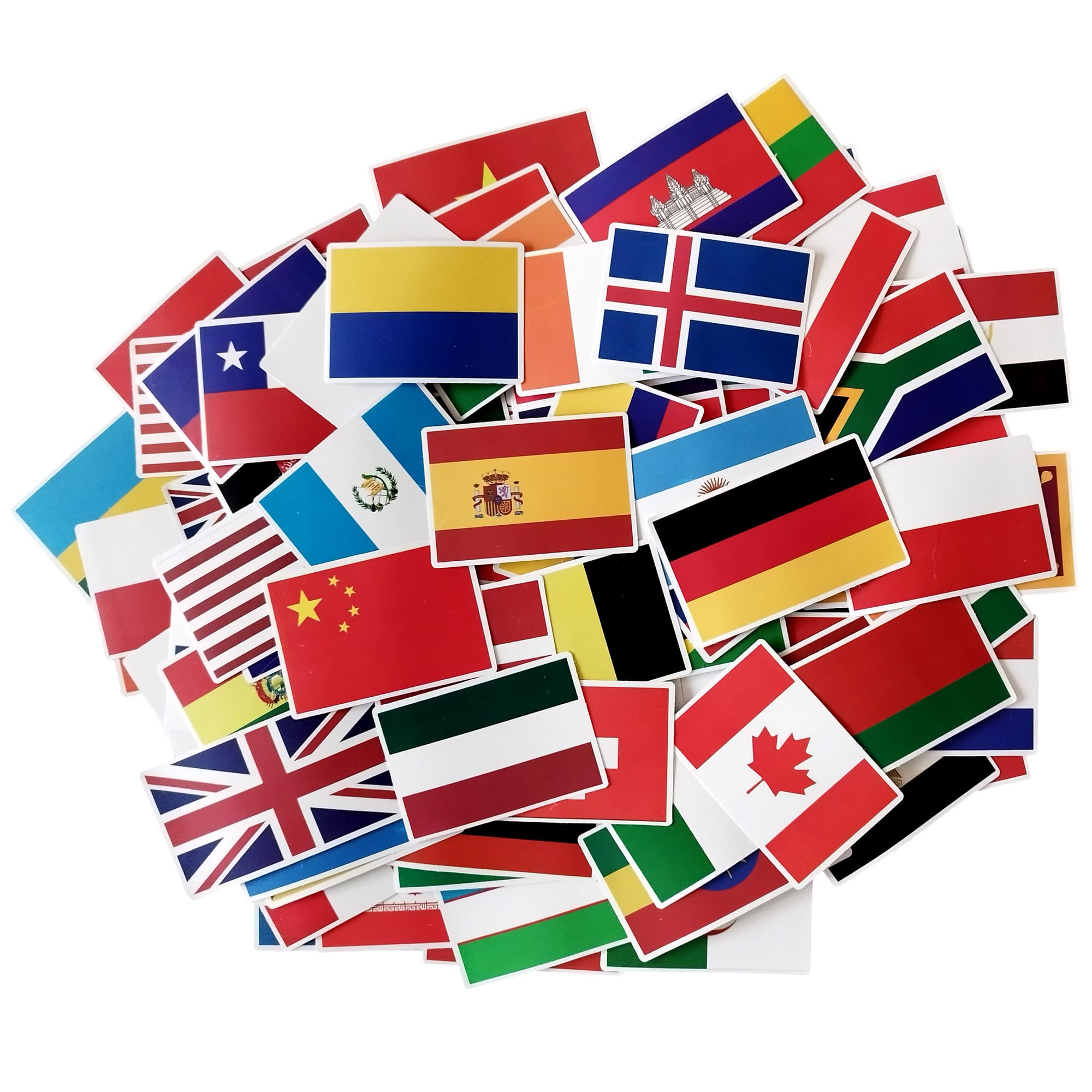 Travel Stickers Flags of the World car Stickers UK Decals Suitcase French Flag Sticker National Spain Gifts Laptop Decal for Adults Scrapbook