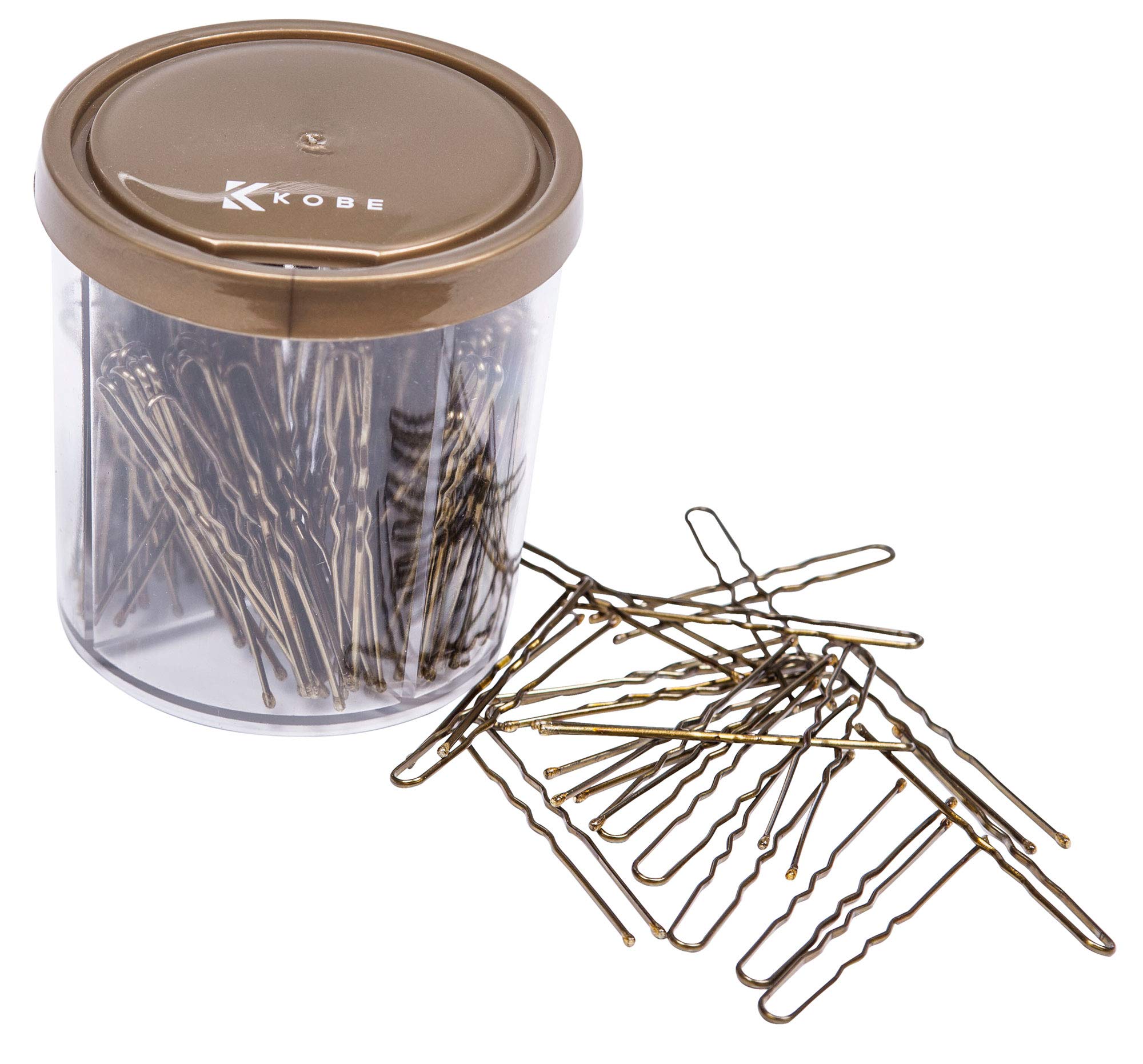 Kobe 2" (5cm) Waved Hair Pins - Blonde - Colour-Coded Dispenser Pot of 200