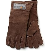 Outset Leather Grill Gloves, Set of 2, Brown Leather