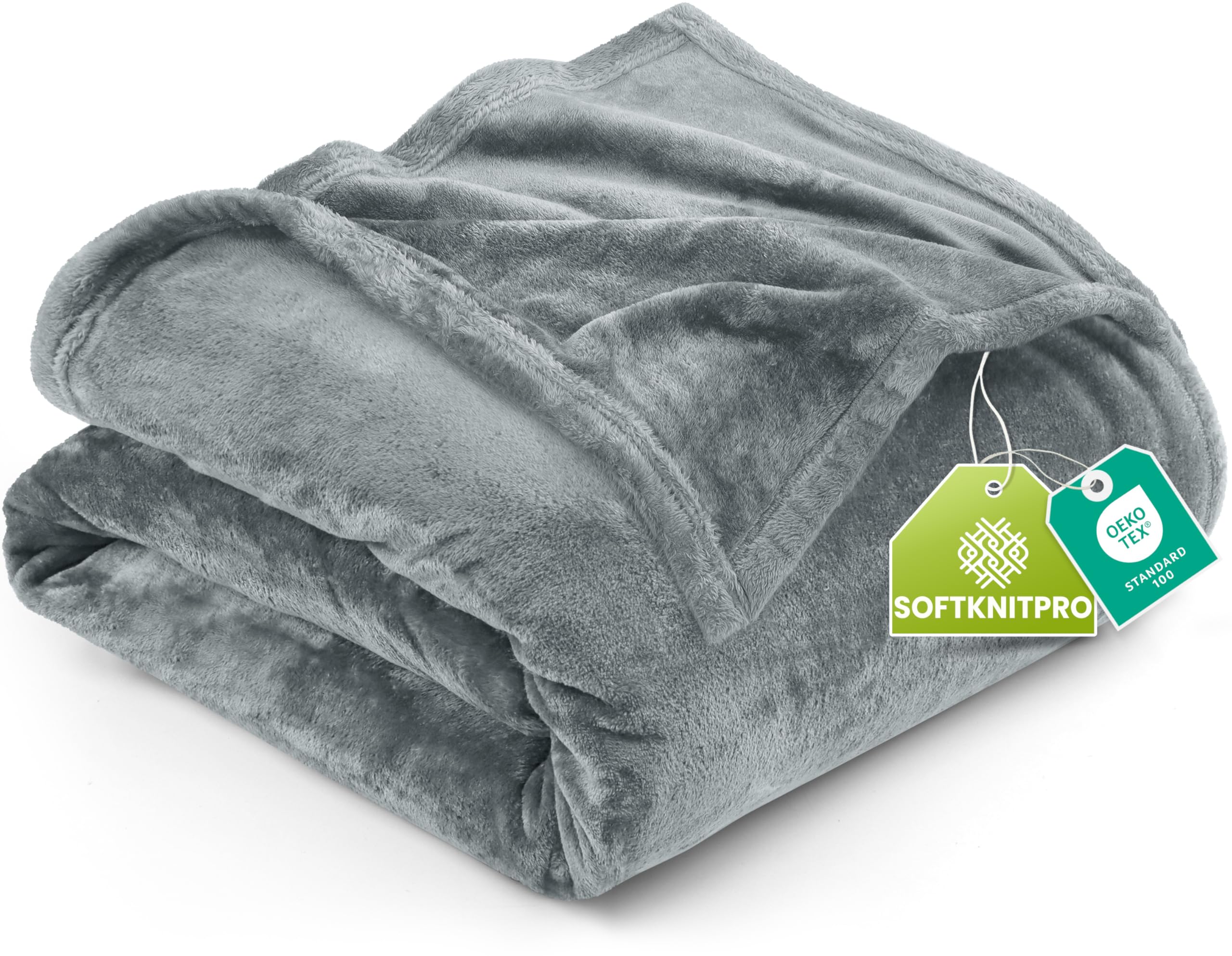 Utopia Bedding Soft Fleece Bed Blanket Full Size Forest Green (90x84 Inch)