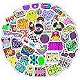 BulbaCraft Rave Stickers for Water Bottle and Laptop - Trippy Stickers, Psychedelic Party Favors & Decorations, Waterproof Vinyl Festival Decals, Gifts for Women & Men