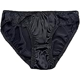 Farlenoyar Silk Panties for Women Lace Sexy Cheeky Classic Underwear Lightweight,Smooth Briefs Casual Wear
