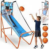 SereneLife Foldable Basketball Arcade Game with LED Scoreboard 203 cm