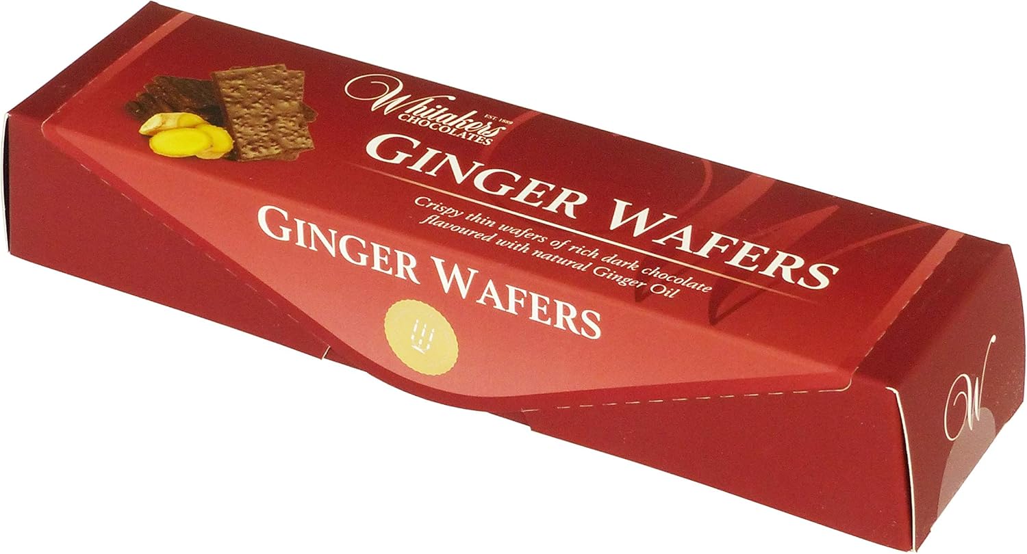 Whitakers Dark Chocolate Ginger Wafers, 175 g Amazon.co.uk Grocery
