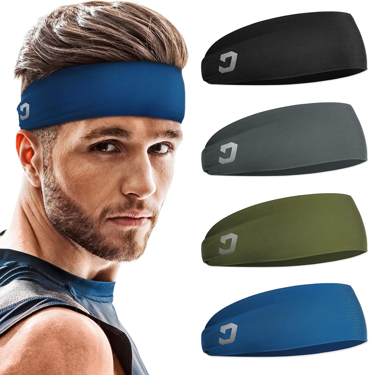 Vinsguir Athletic Mens Headband 