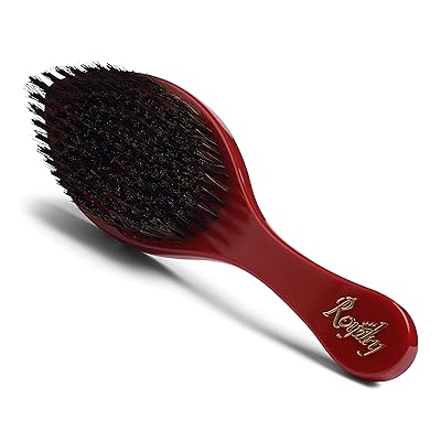 Royalty By Brush King- Bk#1 Medium hard Curved Shower Wave brush For Wash and Style and Shower Brushing- For 360 waves
