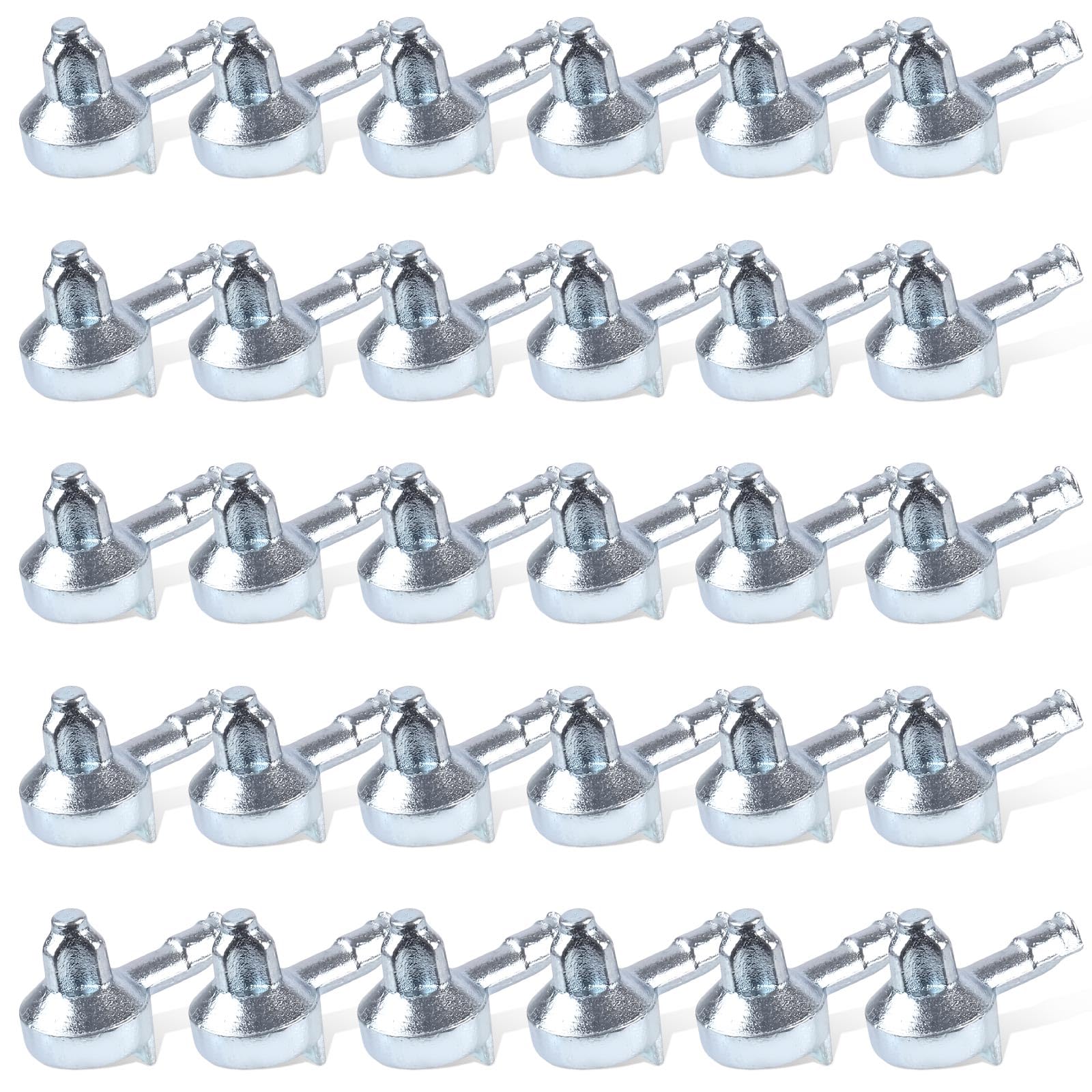 Photo 1 of 30pcs Shelf Support Pegs Replacement Accessories, Zinc Alloy Bookshelf Pegs for Shelves Shelf Support Holders Pin Compatible with IKEA Part 131372 Billy Bookcase