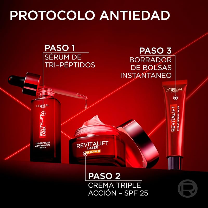 L'Oréal Paris Revitalift Laser Borrador de Bolsas de Ojos Instantáneo, 15ml