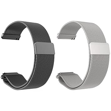 Set of 2 Turnwin Replacement Metal Milanese Loop Bands for ...