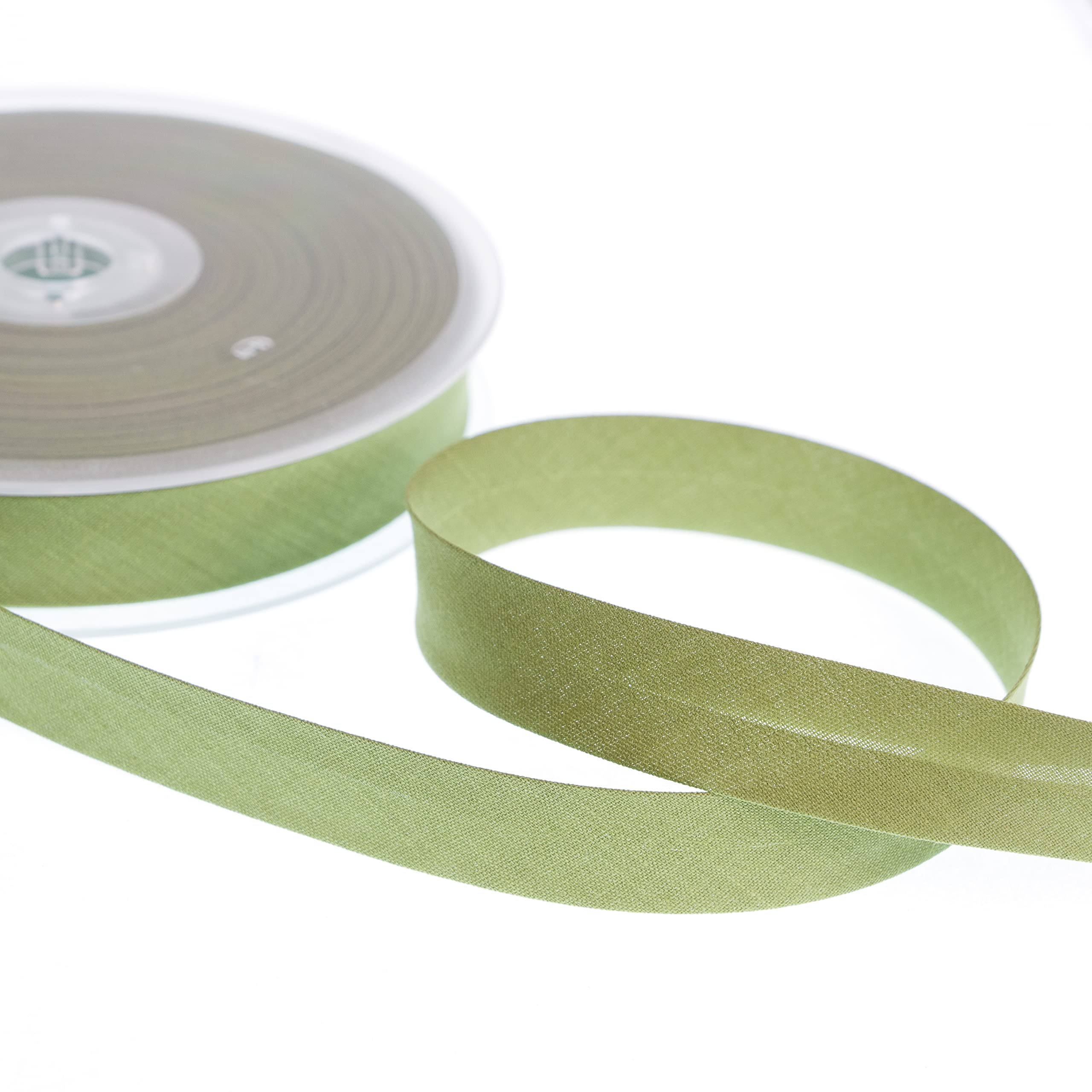 Realm Bias Binding Centre Fold Polycotton 18mm/30mm 5 Metres (Olive, 18mm)