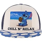 Disney Stitch Trucker Hat, Chill N Relax Skater Baseball Cap, Multi, One Size