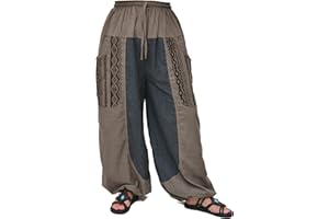 Siamrose Baggy Yoga Harem Pants Men Women Casual Lounge Trousers Two-Colored, 2 Pockets