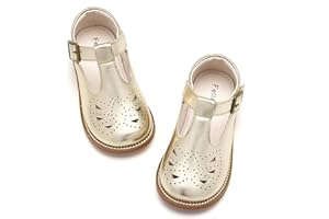 Felix & Flora Toddler Little Girl Mary Jane Dress Shoes - Ballet Flats for Easter Flower Girl Party School Shoes.