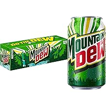 Mountain Dew Soda, 12 Fl Oz Cans (Pack of 12)