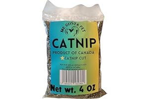 ME GUSTA PET Catnip Cat Nip Blend | Premium Canadian Catnip Bulk Strong Cat Nip for Cats | Cat Nip Treats | All-Natural Cat Nip | Catnip Bag | Catnip Kitty Safe | Catnip Refill for Catnip Toys 4 Ounce