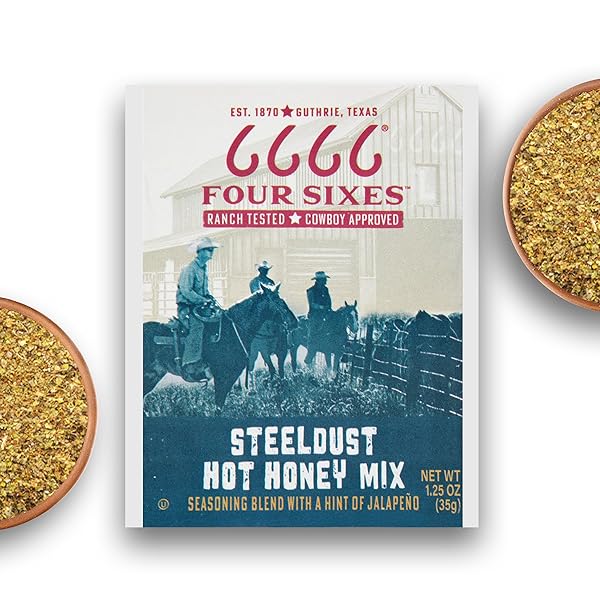 6666 FOUR SIXES STEELDUST HOT HONEY SEASONING MIX, 1.25 OUNCE