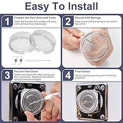 RV Furnace Vent Screen for Water Heater Vent