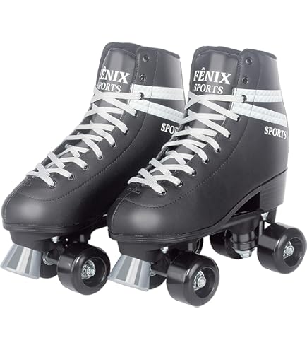 Chicago Classic Roller Skates for Men - Premium Black Quad