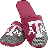 FOCO Oklahoma Sooners NCAA Mens Team Logo Staycation Slippers