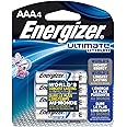 Energizer L92BP-4 Ultimate Lithium AAA Batteries, World’s Longest-Lasting AAA Battery in High-Tech Devices (4 Pack)
