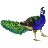 Hansa Peacock Plush Animal Toy, 10"