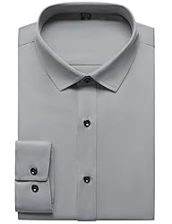 JEMITOP Men's Stretch Wrinkle Free Dress Shirts