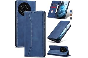 Jasonyu Flip Wallet Case for OnePlus 13 5G,Leather Magnetic Folio Cover with Card Holder,Kickstand - TPU Shockproof Durable Protective Phone Case,Blue