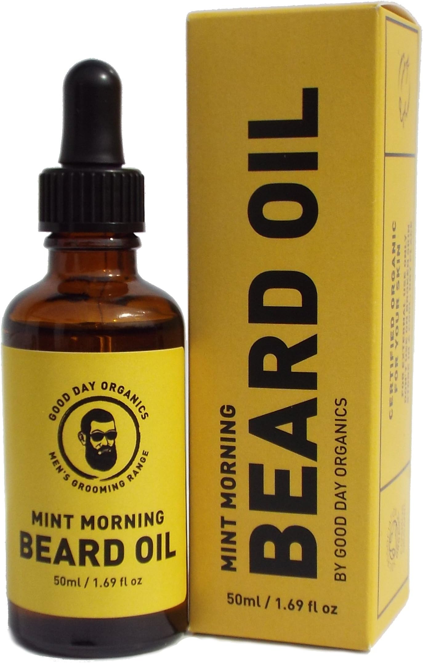 GDO Men's Organic Grooming by Good Day Organics Mint Morning Beard Oil 50ml