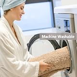 Non Slip Bath Mat 2 Pack Thick Microfiber Beige 40x60cm 50x80cm view 6