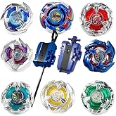 ASVEXKW Battling Set, Spinninning Top Burst Boy Combat Battling Game Set, Spinning &amp; Launchers, Greats Birthday Gift for Boys, 8 &amp; 10 Spinning Tops