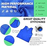 GSi Sports Pinnies 12 Pack Free Size Blue Mesh Training Vests 24x26 view 4