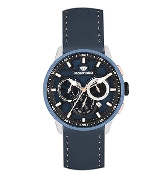 Mont Neo Chronograph Blue Dial Mens Watch - 5202C-L1505