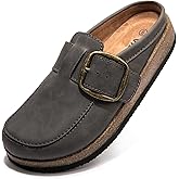 Premium Eco-Leather Women's Clogs - Slip-Resistant Non-Skid Sole, Plush Memory Foam Insole, Lightweight & Comfortable, Versatile for Work, Casual, or Outdoor Occasions