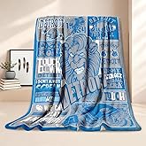 Mdyuzfk Football Throw Blanket 50"X 60" for Fans Gifts City Football Blanket Flannel Throw Blanket for Men Women Youth Kids Red Sofa Bed Couch Living Room