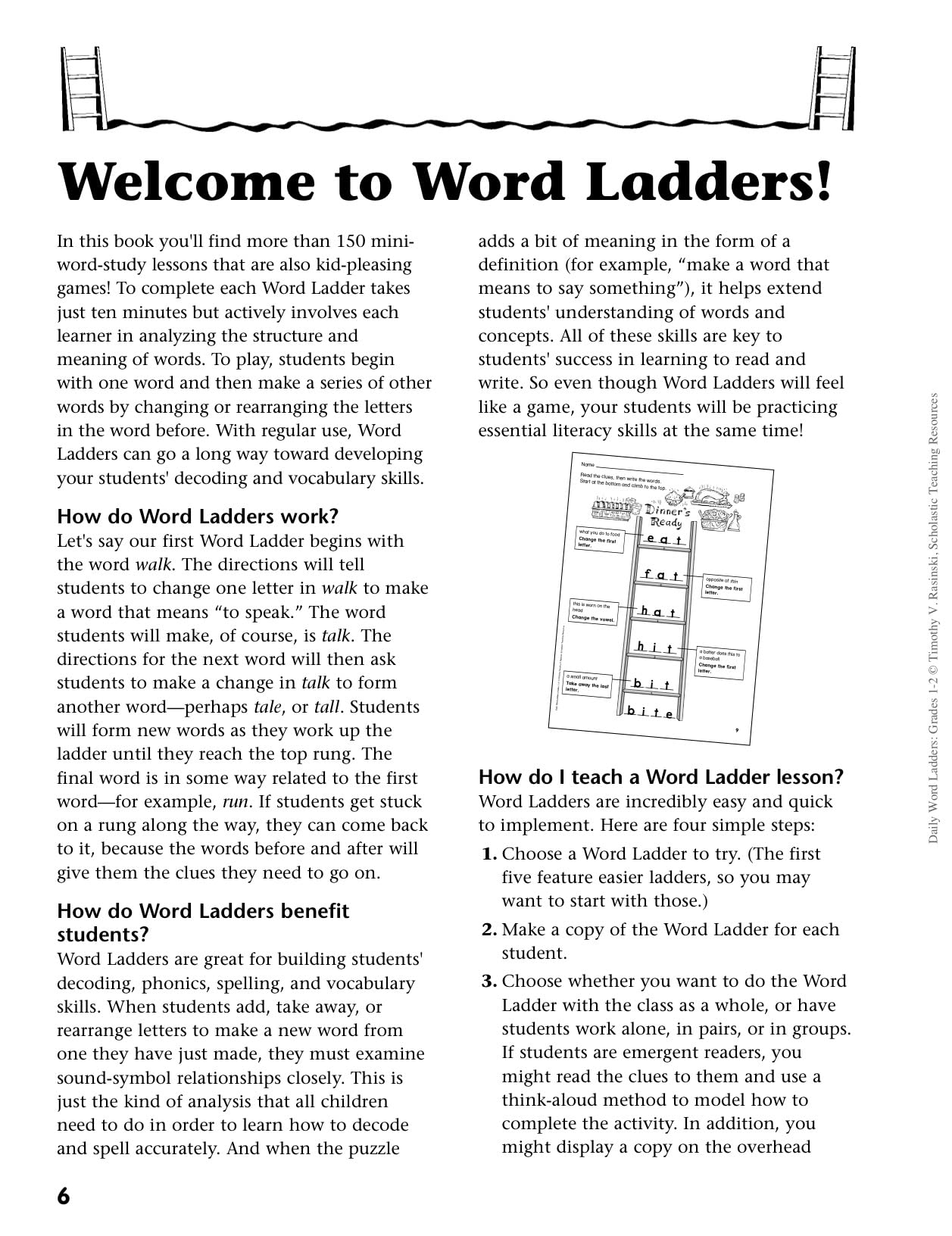 Daily Word Ladders: Grades 1-2: 150+ Reproducible Word Study Lessons That Help Kids Boost Reading, Vocabulary, Spelling and Phonics Skills!