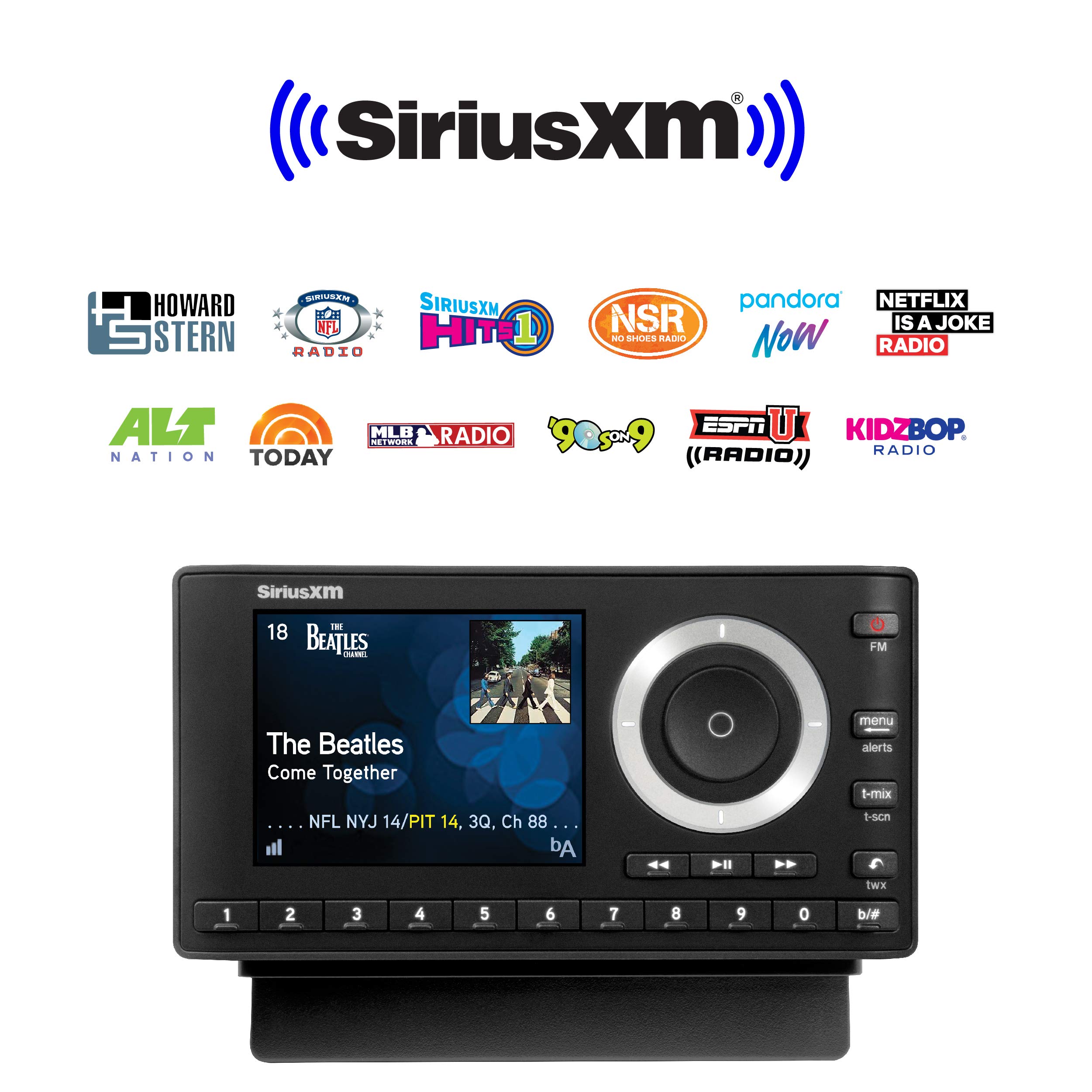 SiriusXM SXPL1V1 Onyx Plus Satellite Radio with Vehicle Kit with Free 3