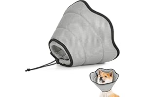 VavoPaw Pet Recovery Collar for Dogs, Soft Recovery Dog Cone Collar, Adjustable & Breathable E-Collars for Dogs After Surgery