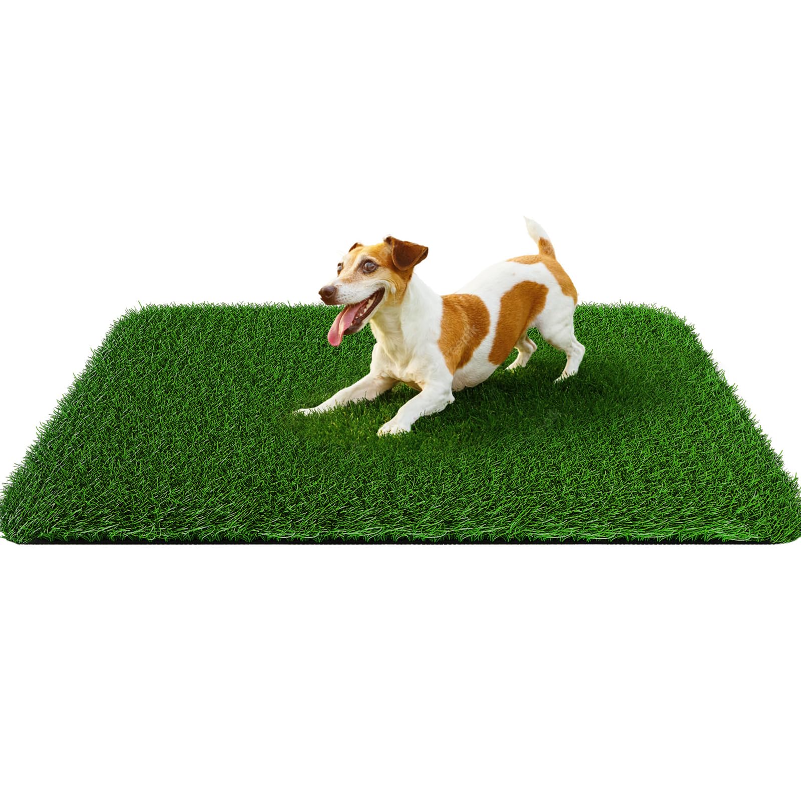 Photo 1 of Pad For Dogs 32 x 48 inches, Strong Absorbency Soft Artificial Grass for Pets Potty Training, Easy to Clean Fake Grass for Dog Indoor Outdoor Use (1 Pack)