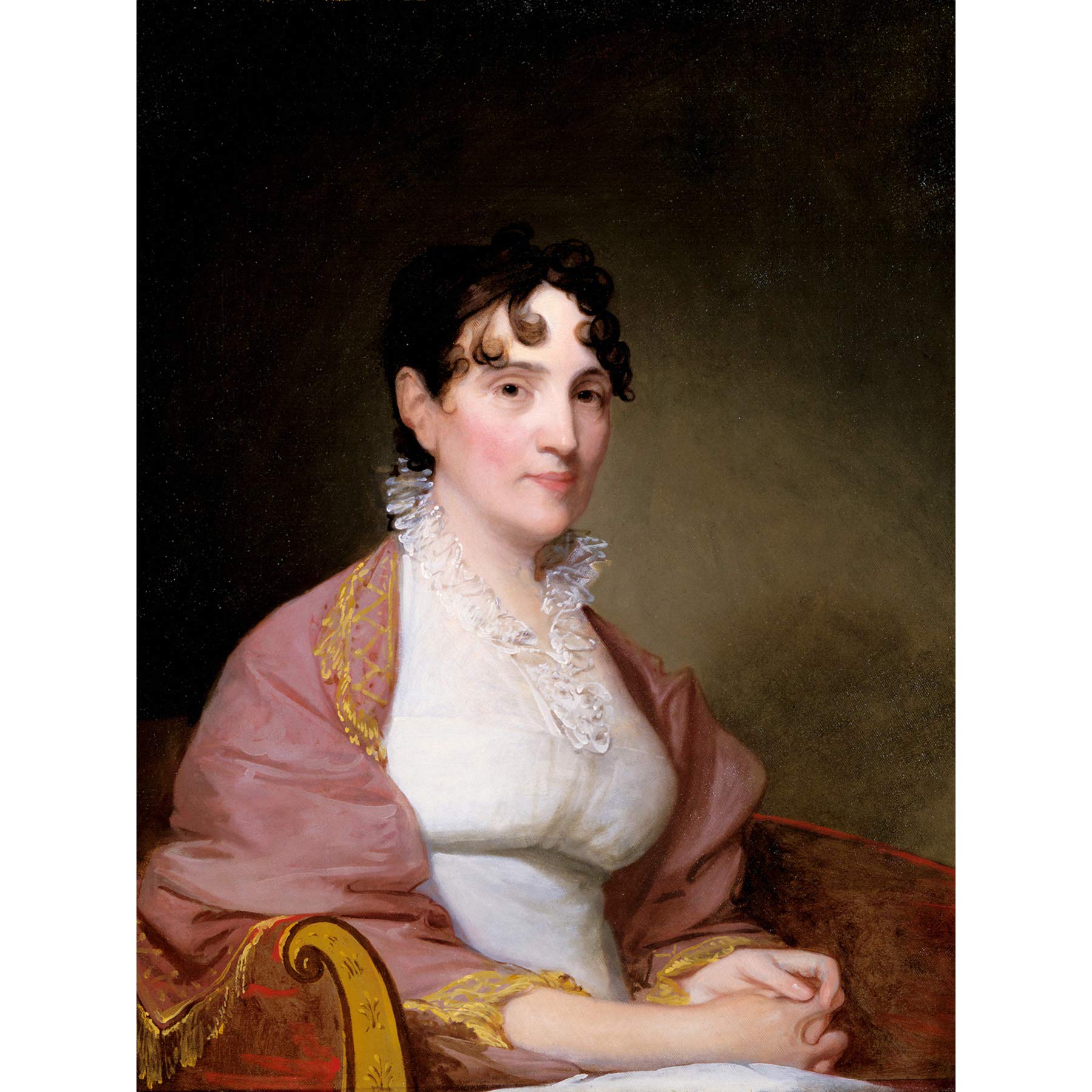 Artery8 Stuart Mrs Adam Babcock Martha Hubbard 1806 Painting Large Wall Art Poster Print Thick Paper 18X24 Inch