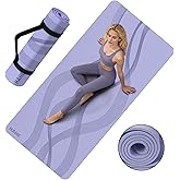 Yoga Mat High Density Exercise Mat, 76"x32"x0.27"Thick Wide & Large Yoga Mat for Women Men, Professional POE Workout Mat for Yoga, Pilates, Fitness & Stretching