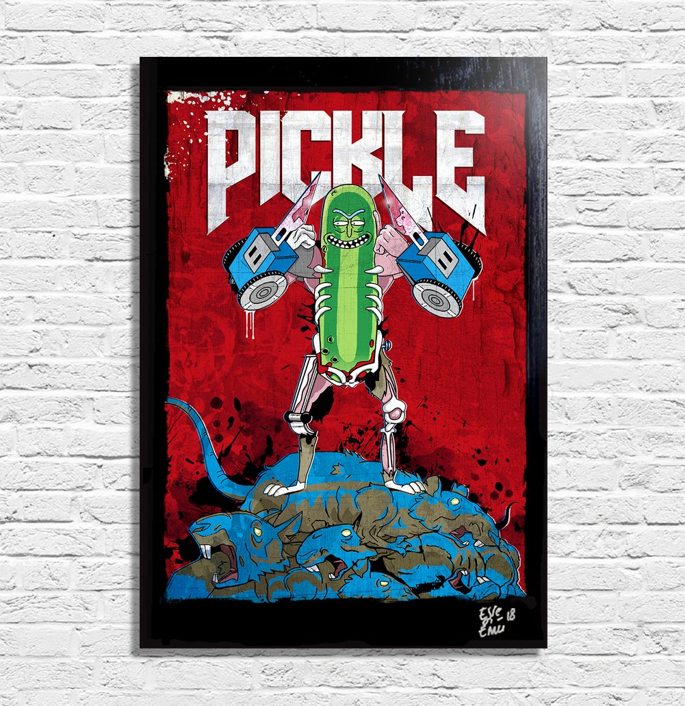 Cuadro Pickle Rick