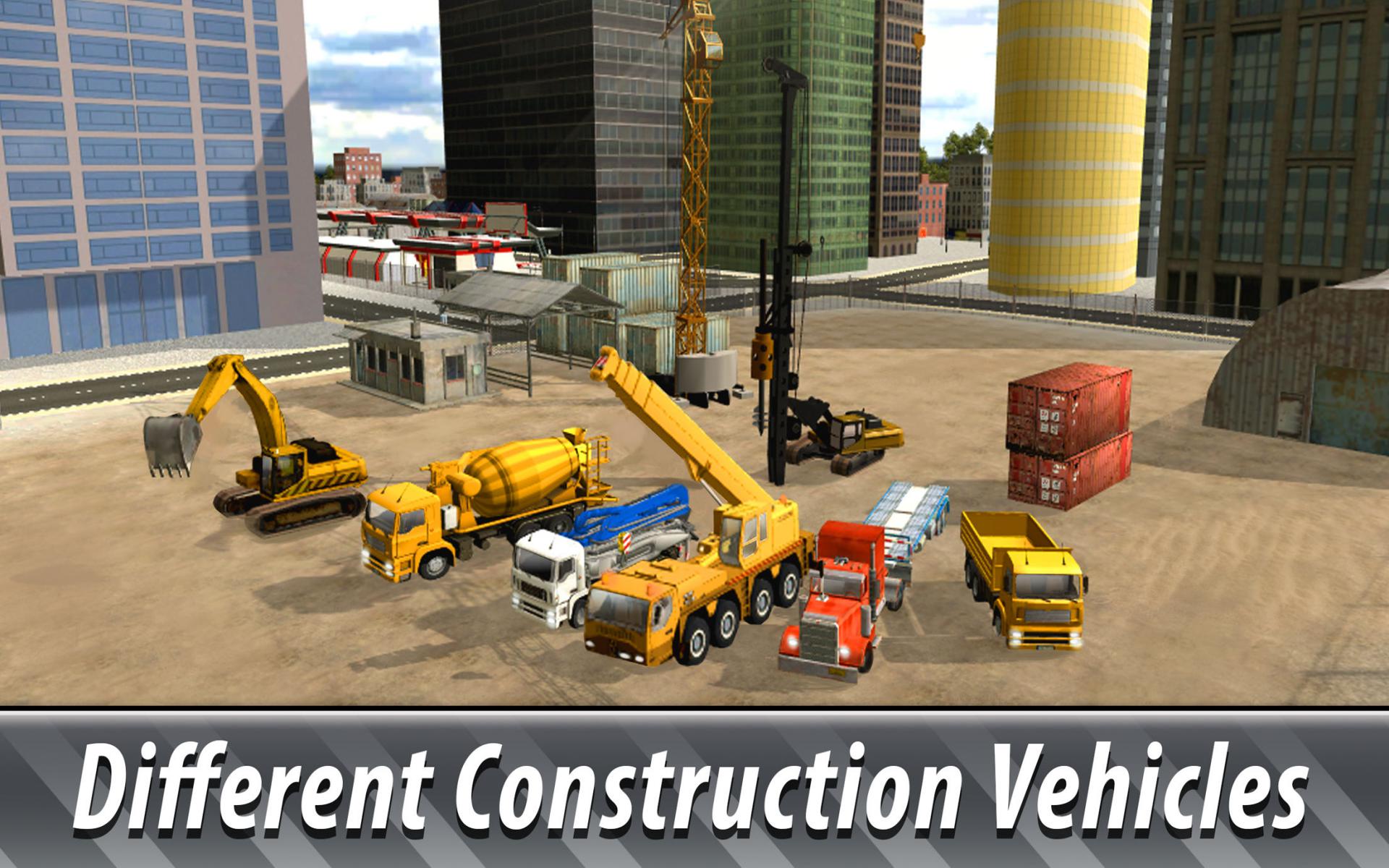 Skyscraper Construction Trucks
