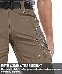 Zoofly Mens Cargo Work Pants Ripstop with Pockets