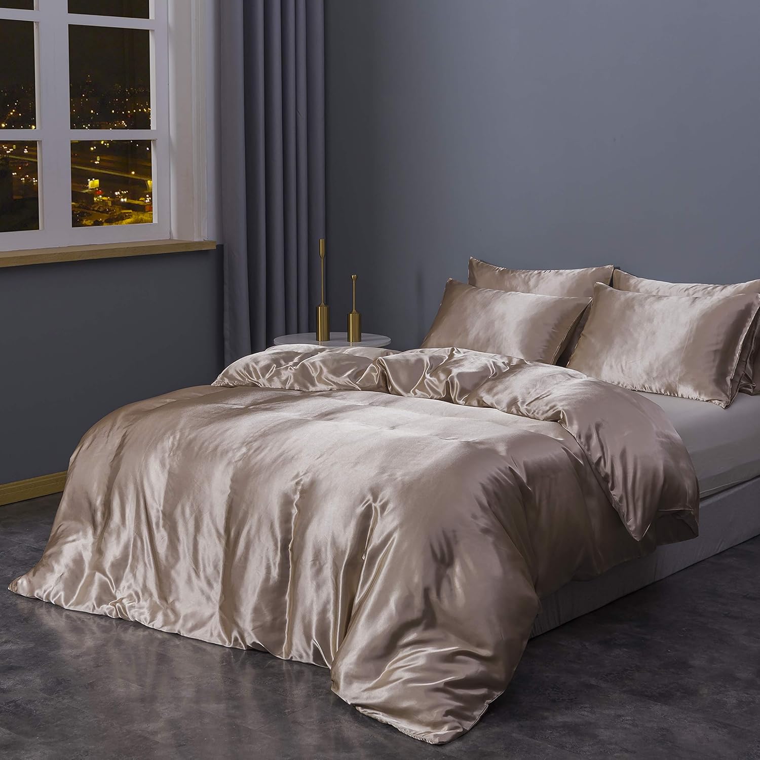 Sleepymoon Duvet Cover Set Silk Like 