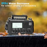 Mesqool DAB Wind Up Radio 5000mAh Solar Powered SOS Alarm USB Charge view 7