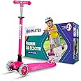 HighMaster Kids Scooter – 3 Wheel Kick Scooter for Children and Toddlers – Adjustable Handlebar with LED Wheel Lights – Indoor and Outdoor Fun