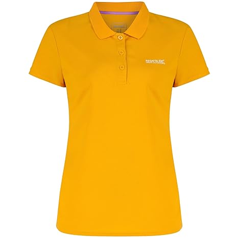Regatta Great Outdoors Damen Maverik III Kurzarm Polo Shirt (20UK/46DE) (Goldfarben)